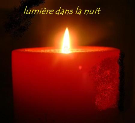 Lumière dans la nuit . bienvenue 