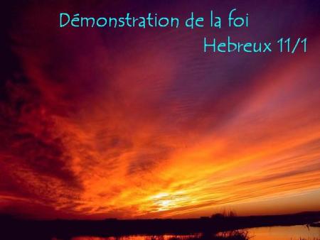 Démonstration de la foi bienvenue